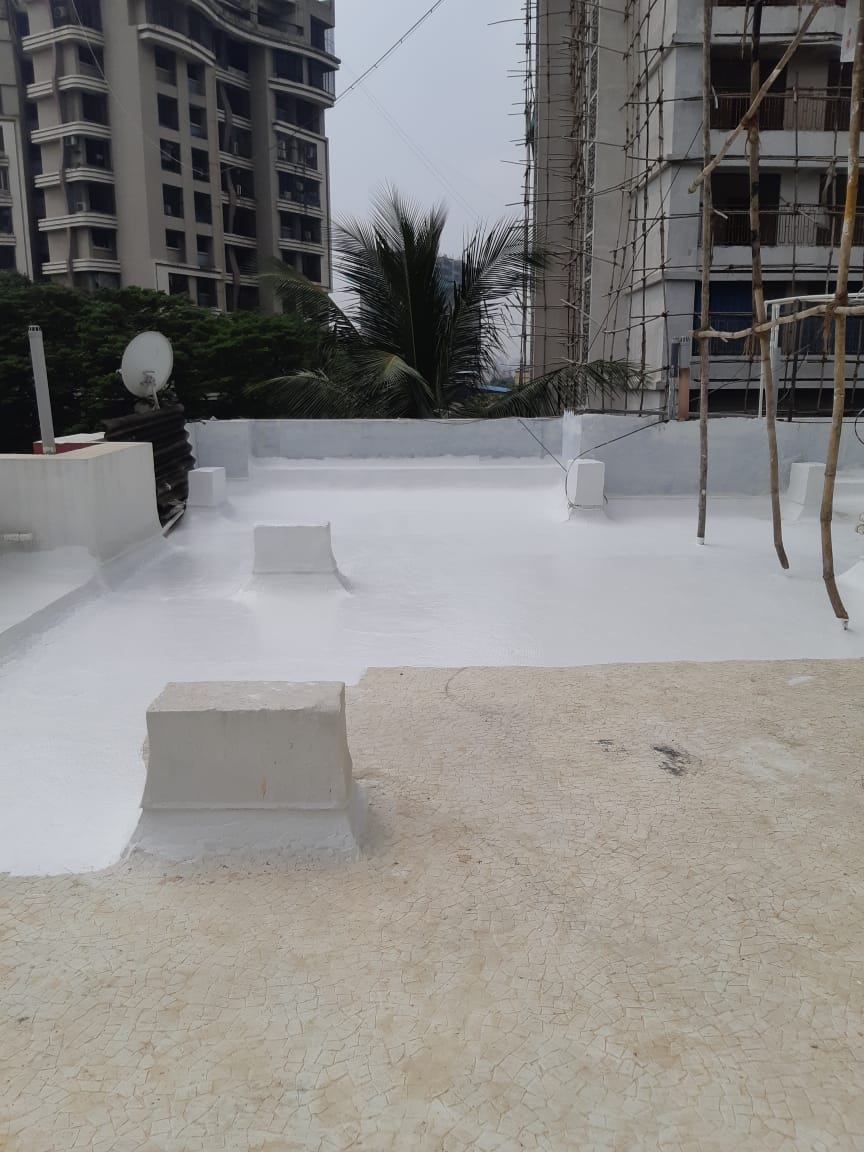 Chemical coating waterproofing project Thane West — Mahadev Waterproofing